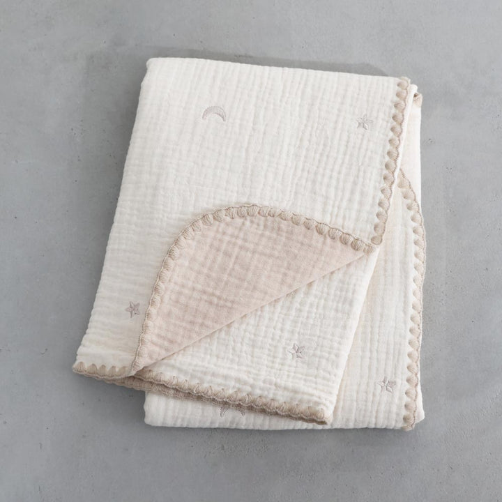 【名入れ刺繍商品】ベビーブランケット 6重ガーゼ