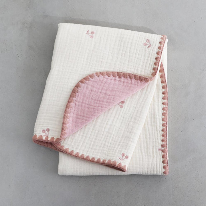 【名入れ刺繍商品】ベビーブランケット 6重ガーゼ