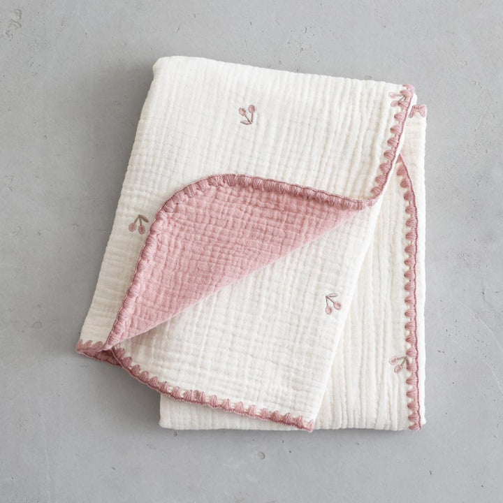 【名入れ刺繍商品】ベビーブランケット 6重ガーゼ