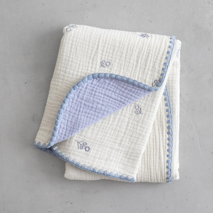 【名入れ刺繍商品】ベビーブランケット 6重ガーゼ
