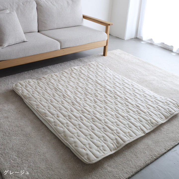 寝返りごろ寝マット+専用敷きパッドセット 120×120cm 天竺