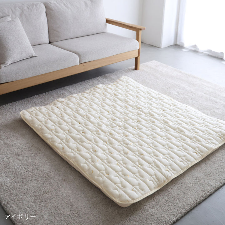 寝返りごろ寝マット+専用敷きパッドセット 120×120cm 天竺