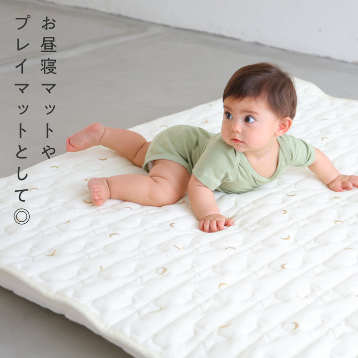 寝返りごろ寝マット+専用敷きパッドセット 120×120cm 天竺