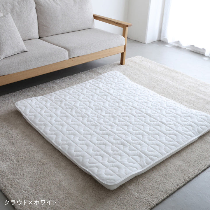 寝返りごろ寝マット+【防水】敷きパッド 120×120cm パイル