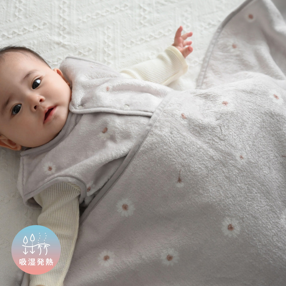 PUPPAPUPO 家具・インテリア ヒートデオ花柄ブランケット 吸湿発熱性