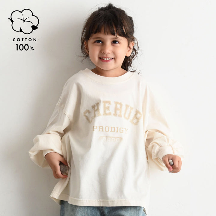 【秋冬】 カレッジロゴ 長袖 Tシャツ