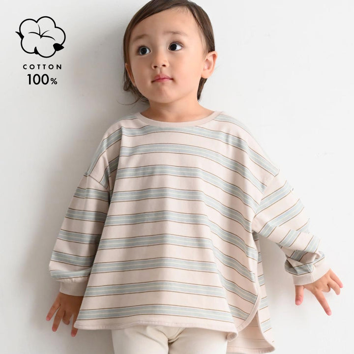 【秋冬】 ラウンドヘム 長袖 Tシャツ