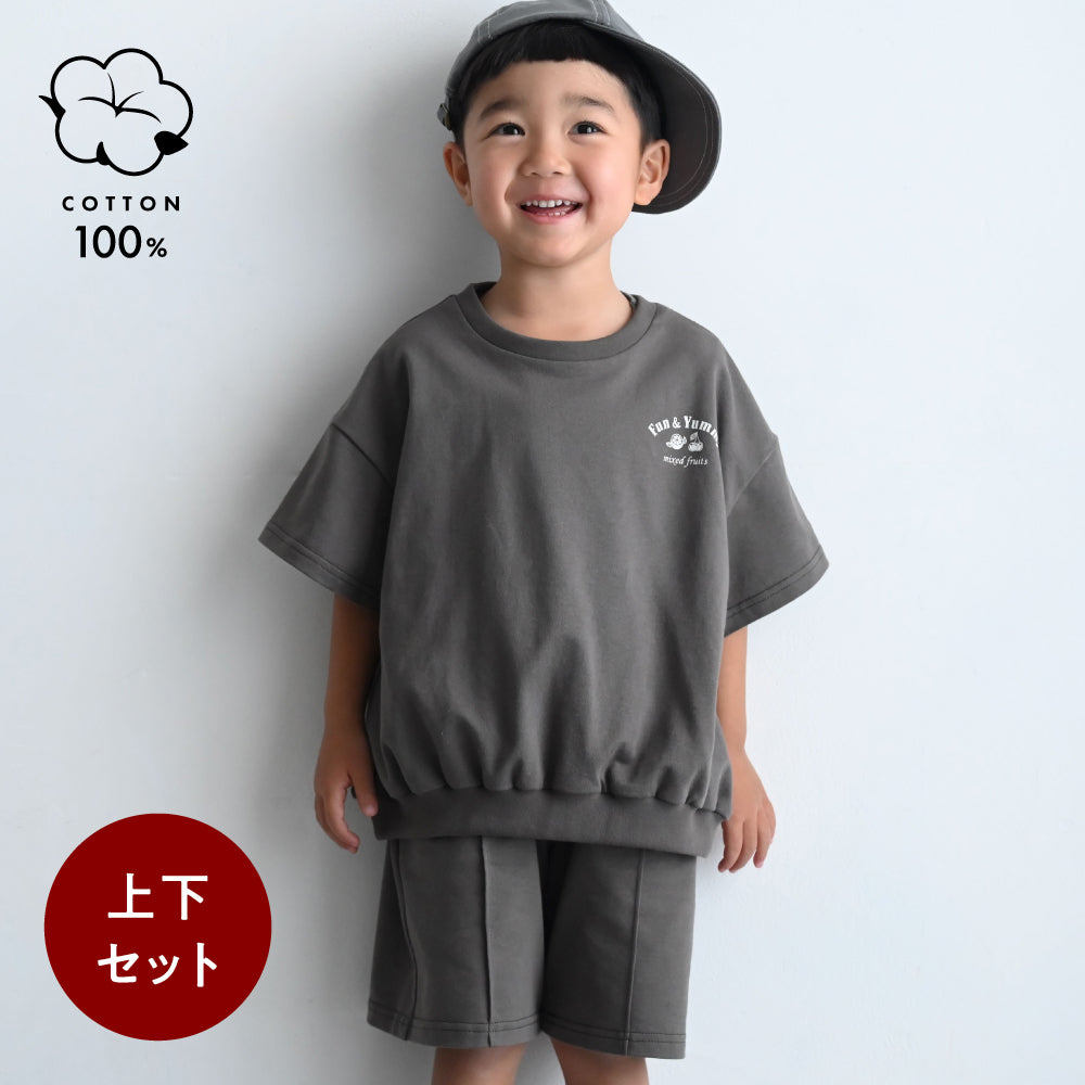 セットアップ 半袖 Tシャツ ショートパンツ ライトスウェット