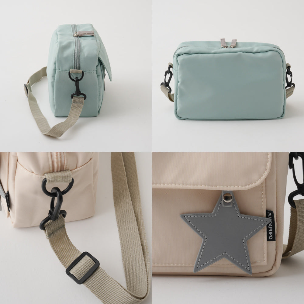 ショルダーバッグ 通園バッグ チャーム付き