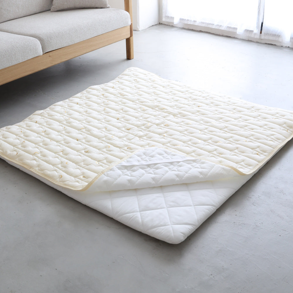 プッパプーポ 寝返りごろ寝マット用敷きパッド 120×120cm 天竺