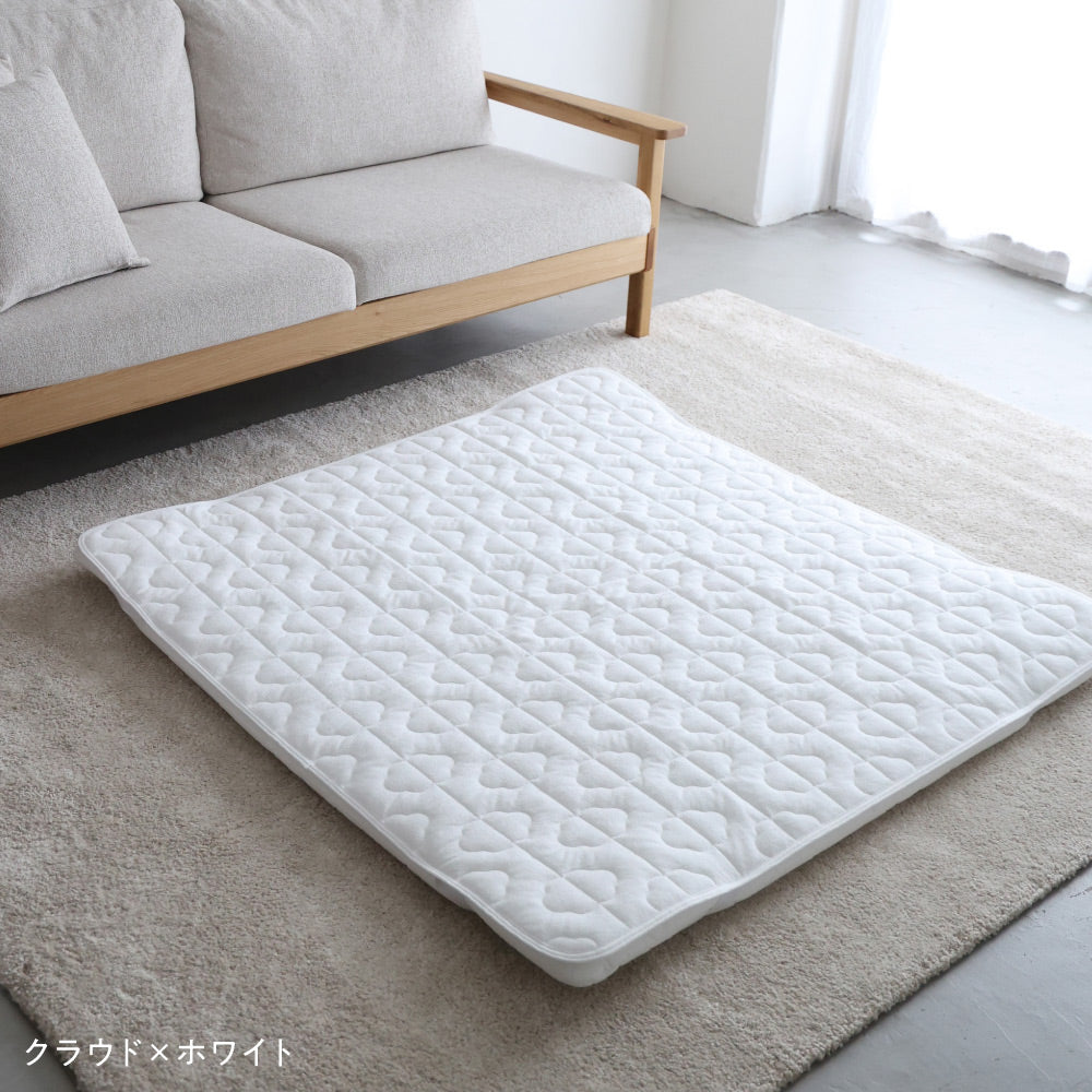 プッパプーポ 寝返りごろ寝マット＋【防水】敷きパッド 120×120cm