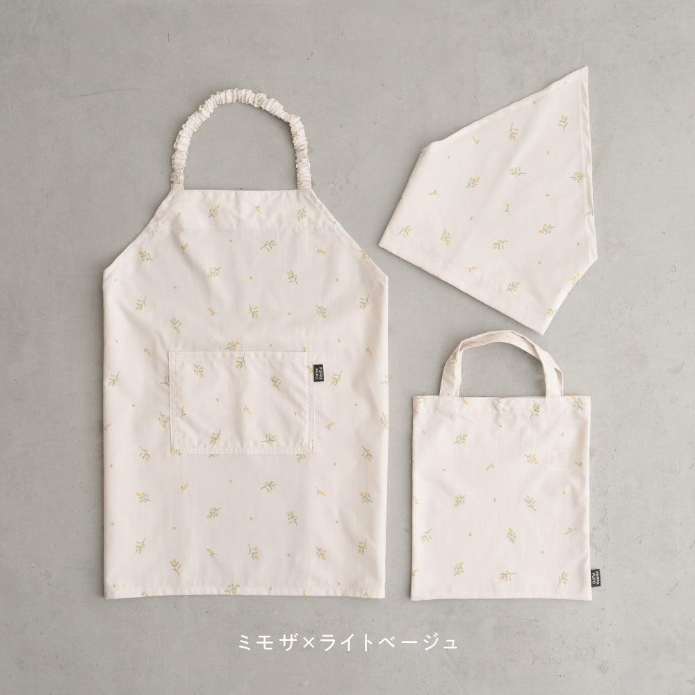 【撥水/防汚/シワ防止/抗菌】 エプロン 子供用 3点セット