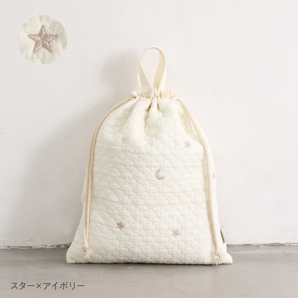 ヌビ お着替え袋 体操着袋 イブル ブルー イルカ 水色 ベージュ