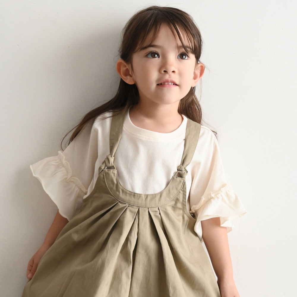 袖フリル 半袖 Tシャツ