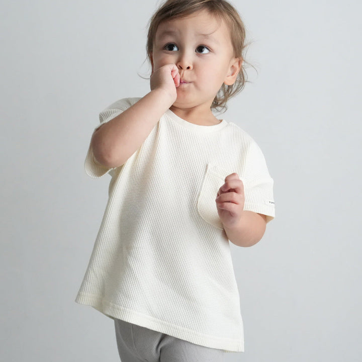 半袖 Tシャツ ワッフル