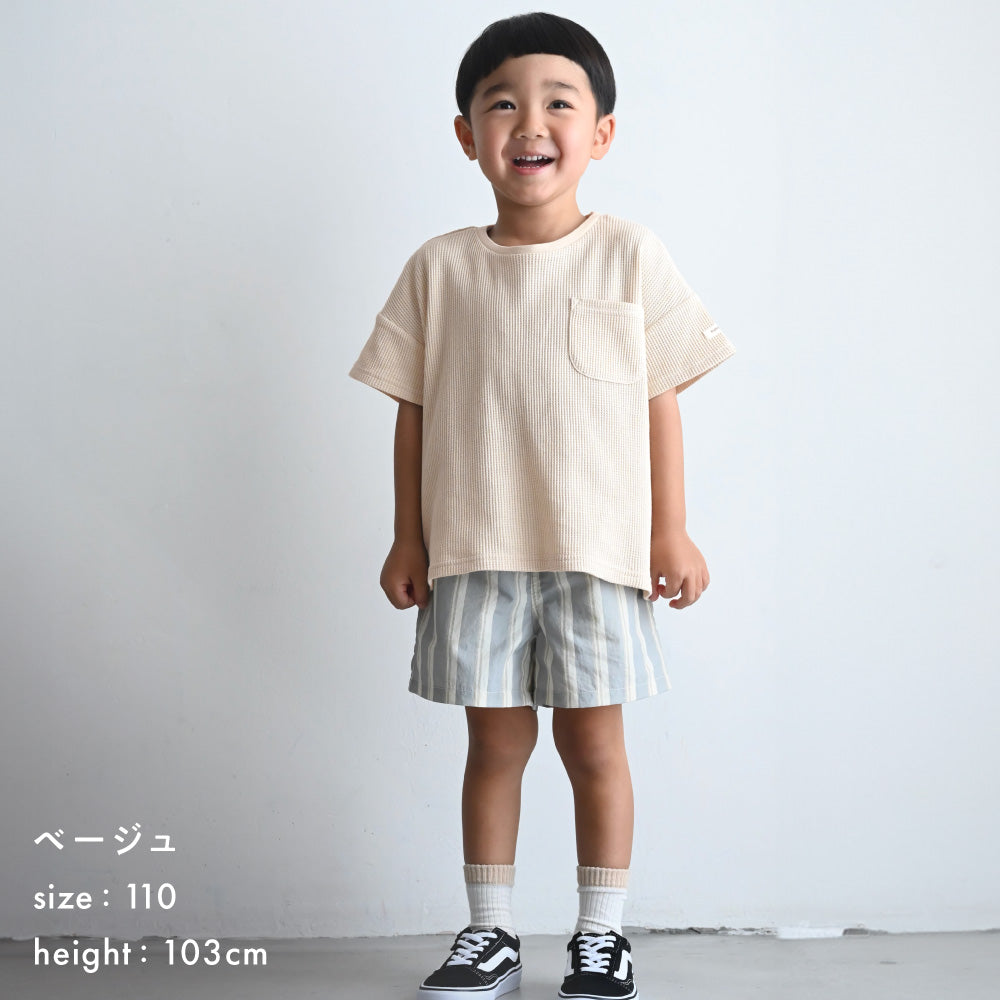 半袖 Tシャツ ワッフル