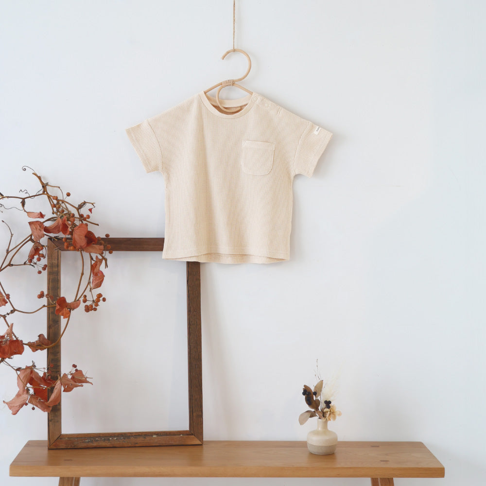 半袖 Tシャツ ワッフル