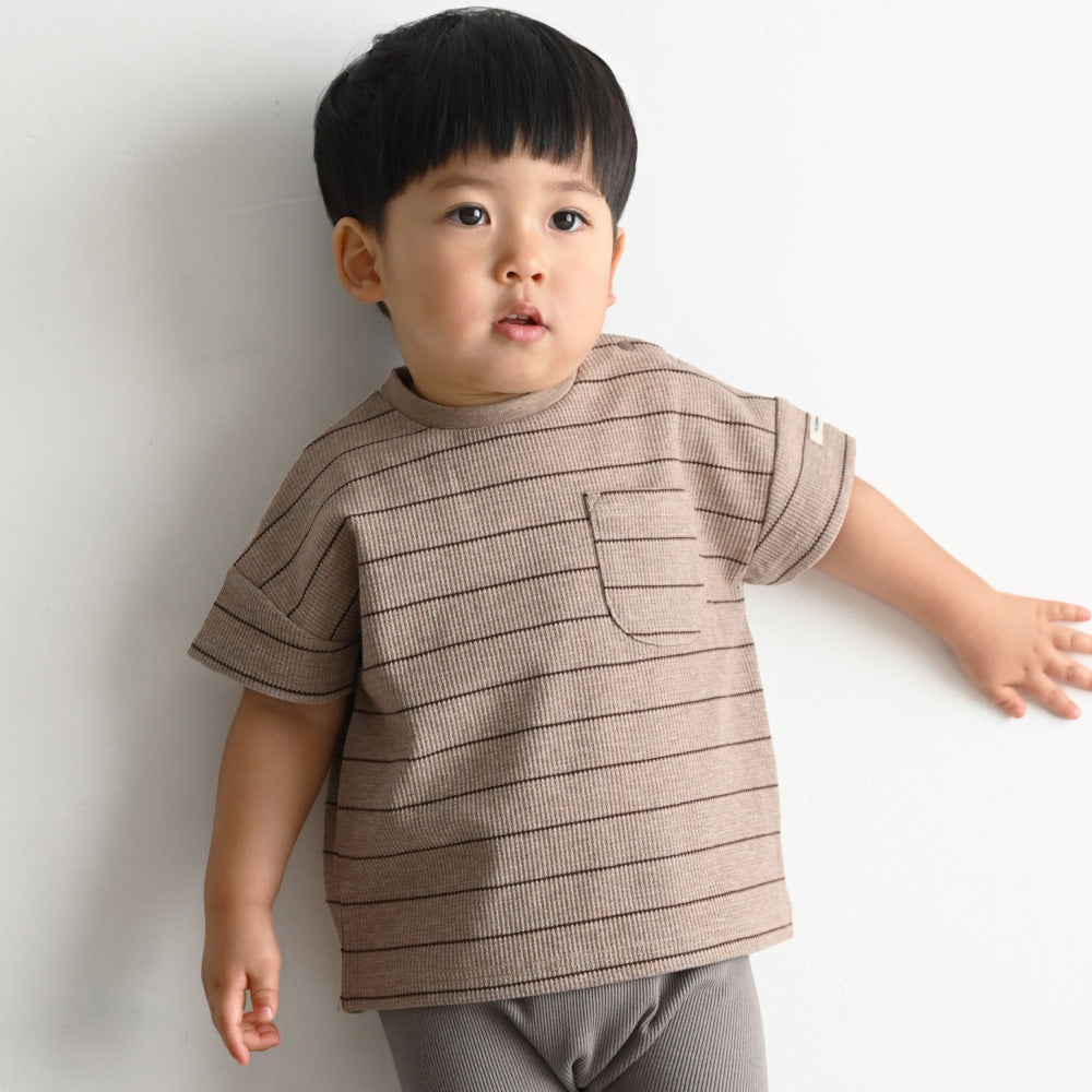 半袖 Tシャツ ワッフル