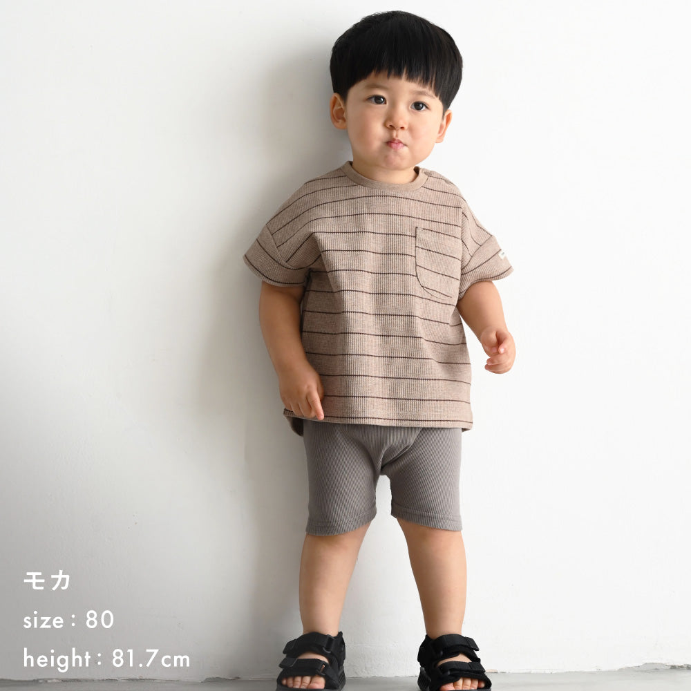 半袖 Tシャツ ワッフル