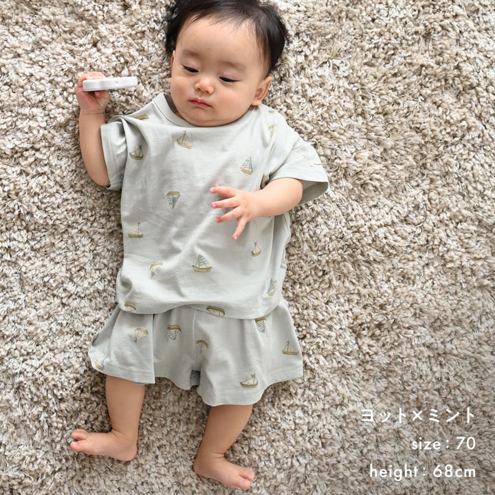 セットアップ 半袖 Tシャツ ショートパンツ