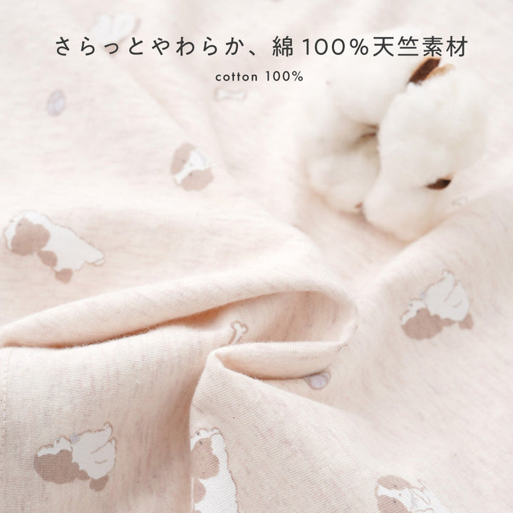 半袖 ロンパース ボンネット付き