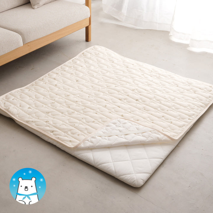 【冷感】 寝返りごろ寝マット用敷きパッド 120×120cm