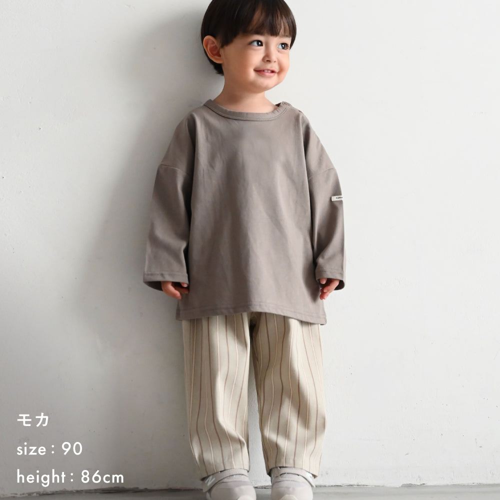 【秋冬】 オーバーサイズ 長袖 Tシャツ