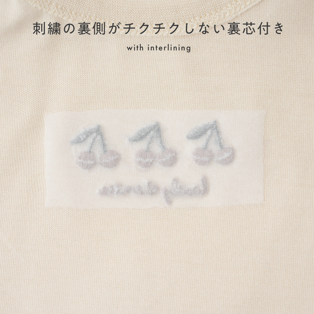 【秋冬】 長袖 肩フリル Tシャツ