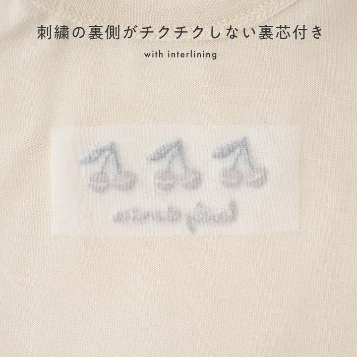 【秋冬】 長袖 肩フリル Tシャツ