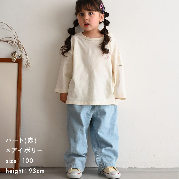 【秋冬】 オーバーサイズ 長袖 Tシャツ