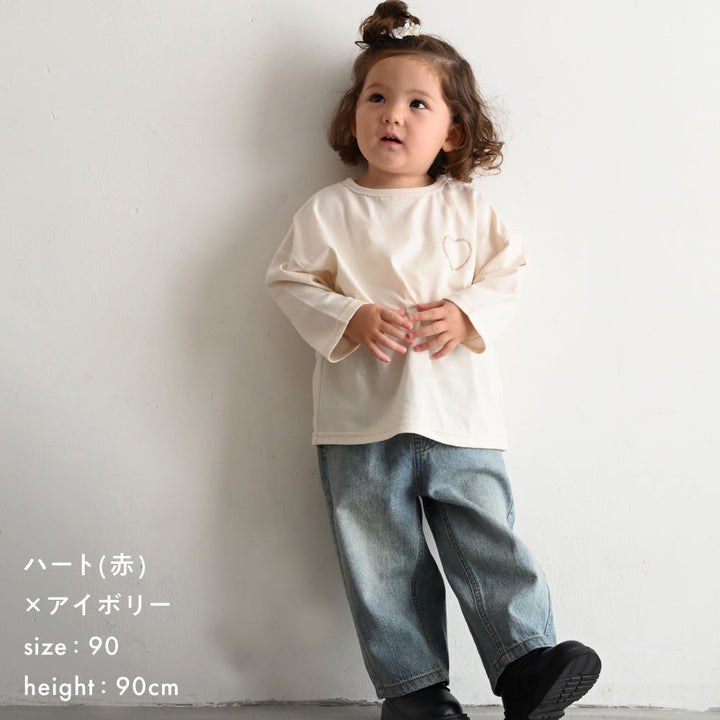 【秋冬】 オーバーサイズ 長袖 Tシャツ