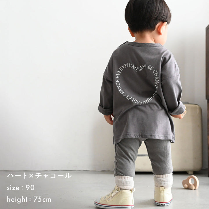 【秋冬】 オーバーサイズ 長袖 Tシャツ