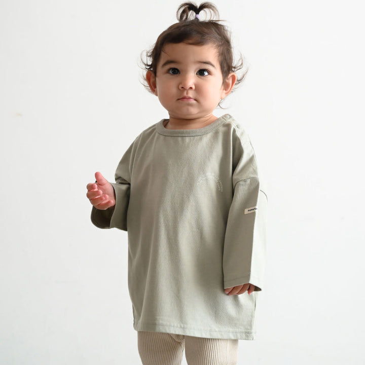 【秋冬】 オーバーサイズ 長袖 Tシャツ