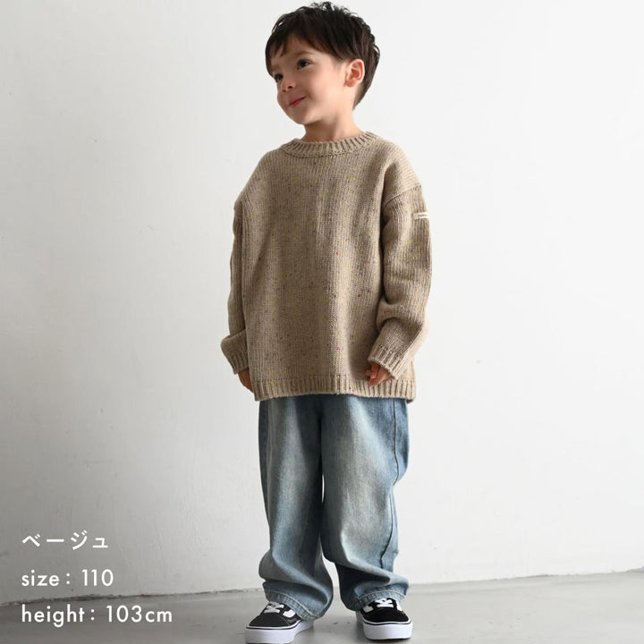 ニット セーター カラーネップ