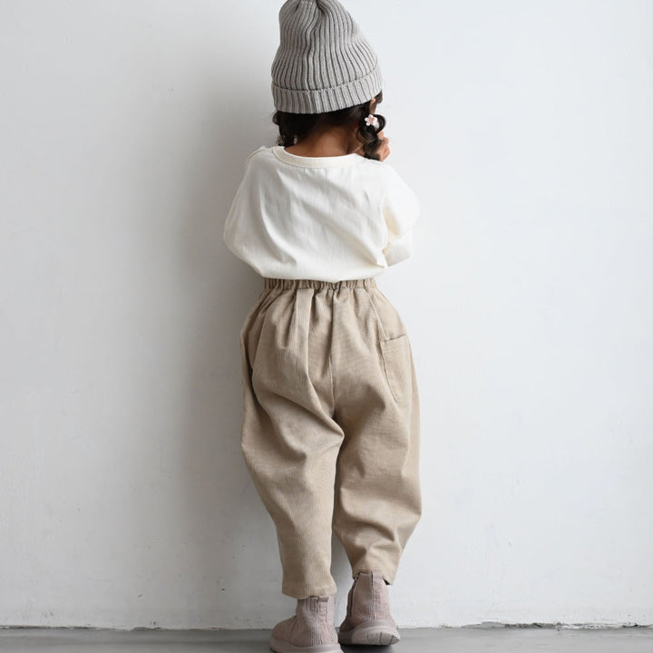 タック コーデュロイ パンツ
