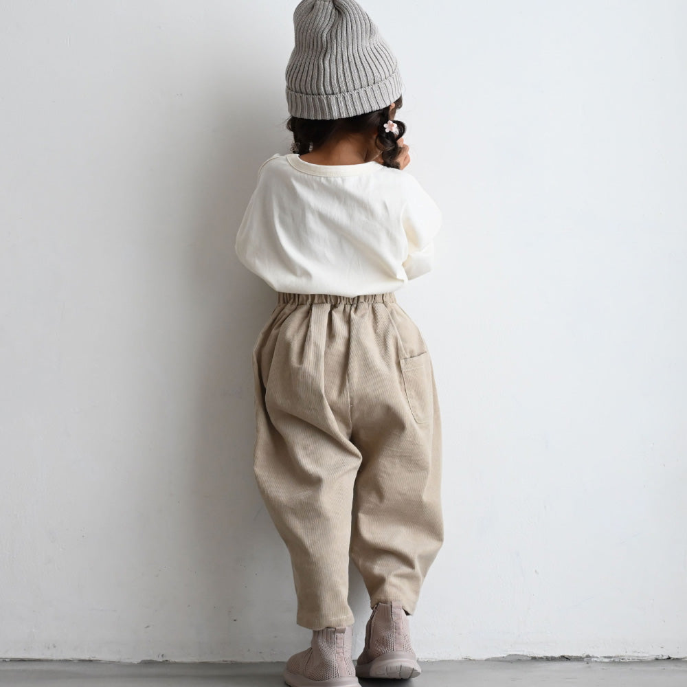 タック コーデュロイ パンツ