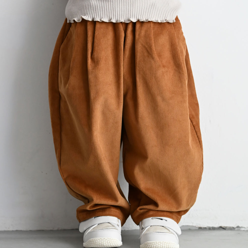 タック コーデュロイ パンツ