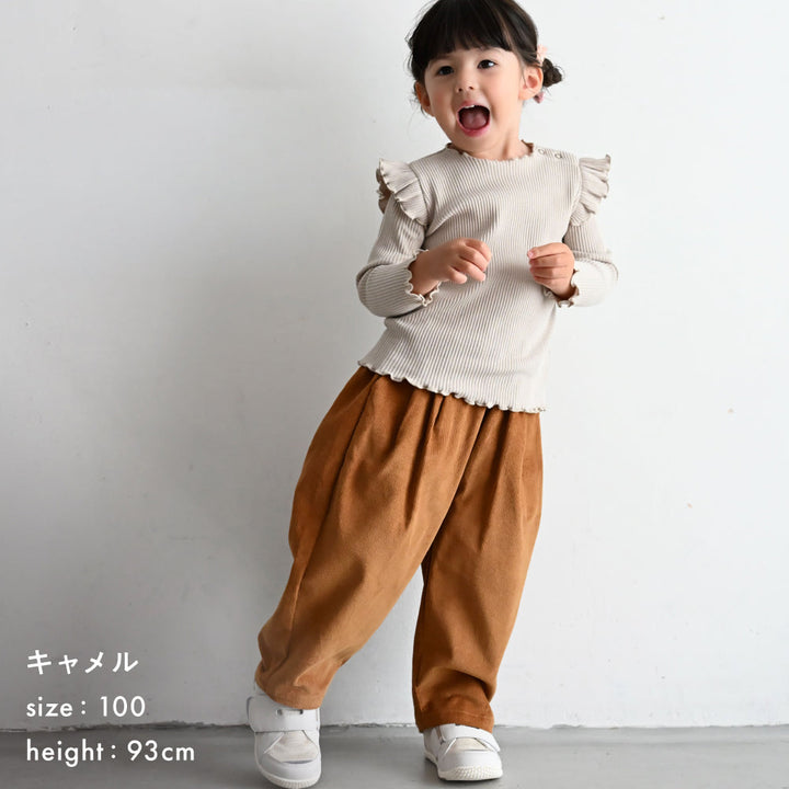 タック コーデュロイ パンツ