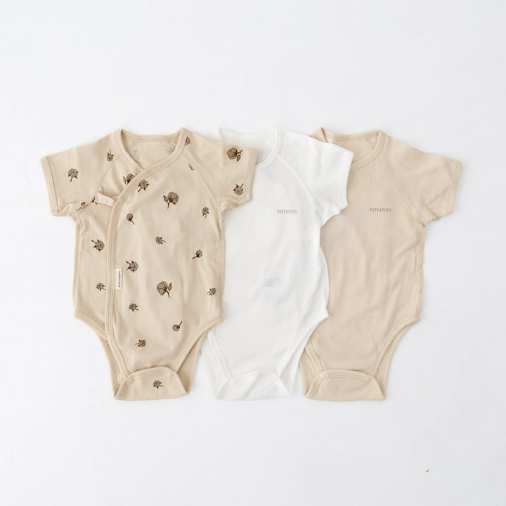 肌着 ロンパース 3枚組