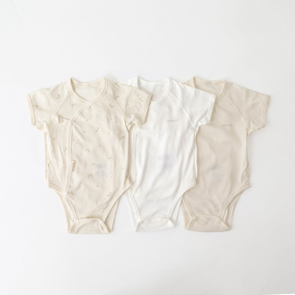 肌着 ロンパース 3枚組