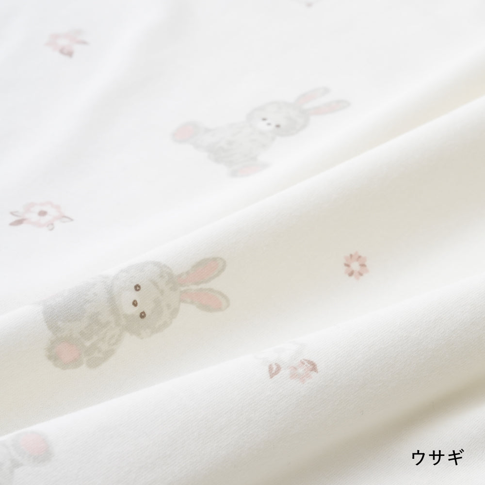 ベビーふとん フィッティングシーツ マチなし 天竺ニット