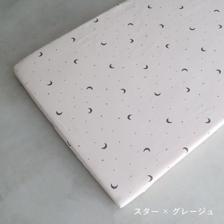 ベビーふとん フィッティングシーツ マチなし 天竺ニット