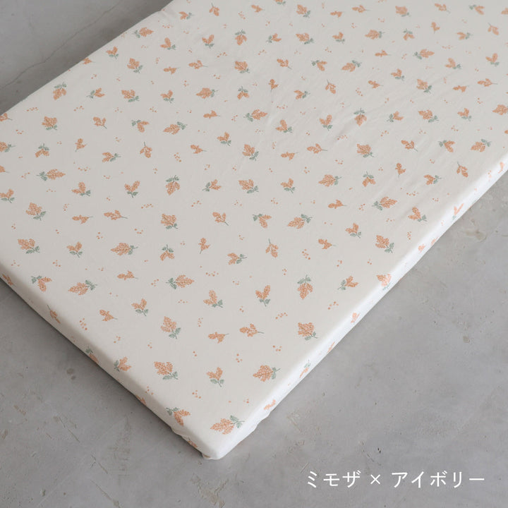 ベビーふとん フィッティングシーツ マチなし 天竺ニット