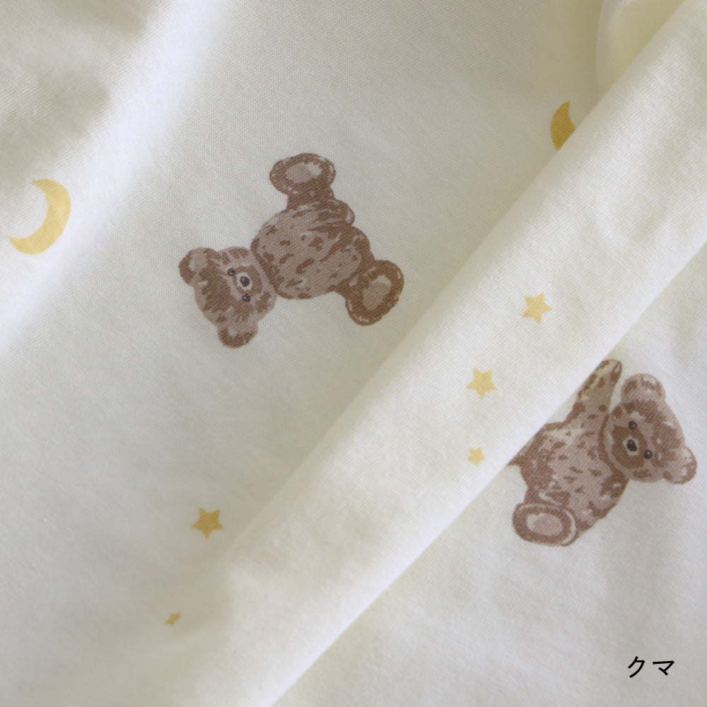 ベビーふとん フィッティングシーツ マチなし 天竺ニット