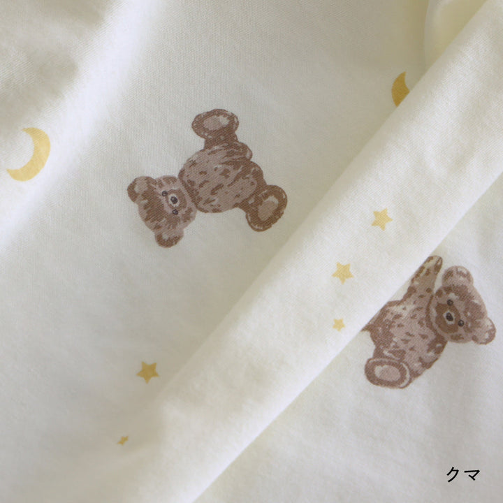 ベビーふとん フィッティングシーツ マチなし 天竺ニット