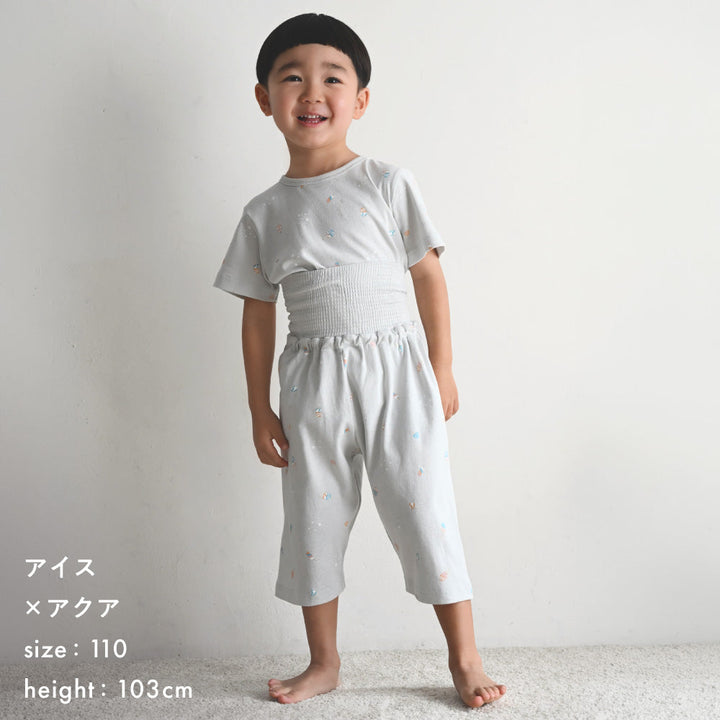 ベビー 半袖 パジャマ フライス