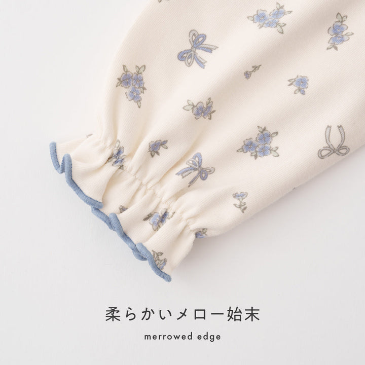 衿フリル 長袖 Tシャツ