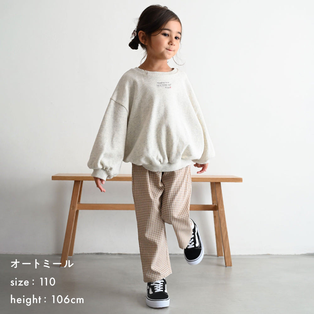 袖ワッペン スウェット トレーナー