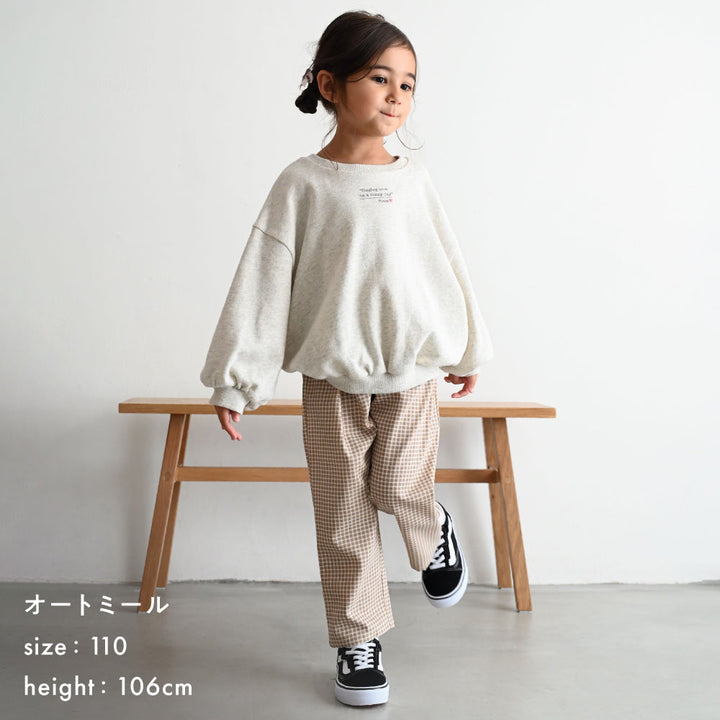 袖ワッペン スウェット トレーナー