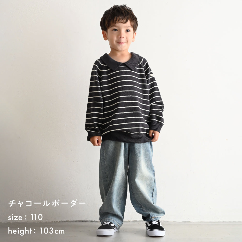 衿付き セーター ニット